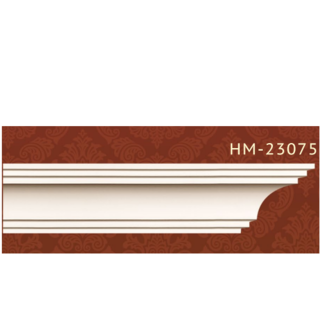 Плинтус потолочный полиуретановый HM-23075 Classic Home