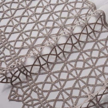 Сетчатая ткань - тюль с современным дизайном