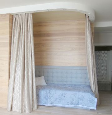 Кровати-домики с балдахином в скандинавском стиле
