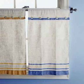 Распашные шторы из двух полотен ткани