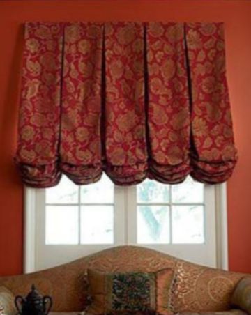 Австрийские шторы из плотной ткани