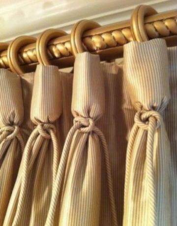 Как сделать шторы без шитья - драпировки и простые перекиды