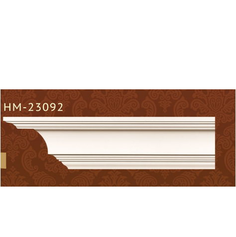 Плинтус потолочный полиуретановый HM-23092 Classic Home