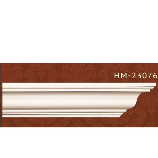 Плинтус потолочный полиуретановый HM-23076 Classic Home