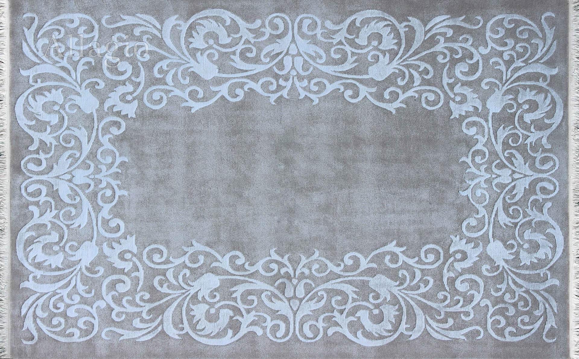Светло-серый ковер ручной работы Siena 3D 1D-PW-XW