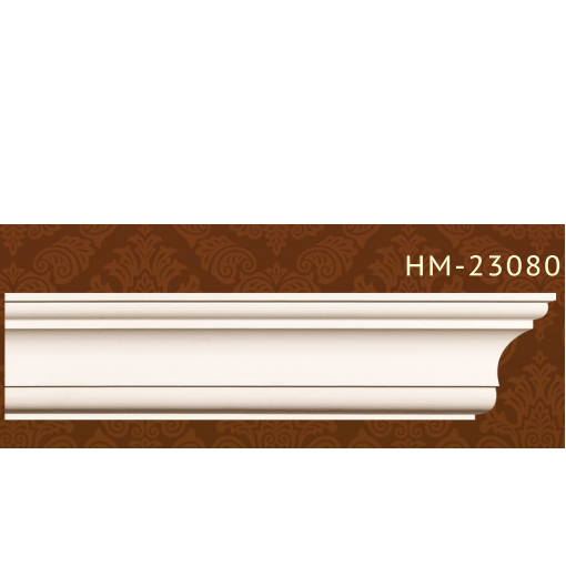 Плинтус потолочный полиуретановый HM-23080 Classic Home